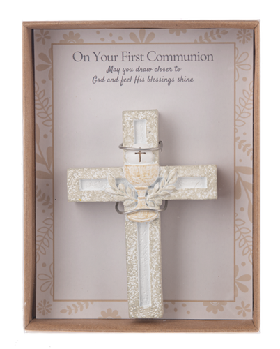 Cross in Gift Box - On Your First Communion by Ganz ER78357