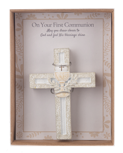 Cross in Gift Box - On Your First Communion by Ganz ER78357