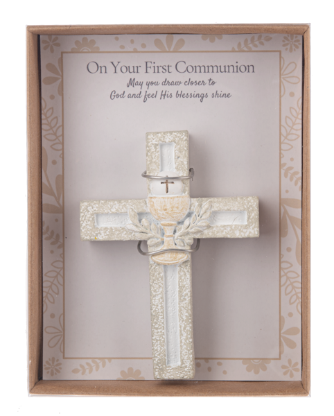 Cross in Gift Box - On Your First Communion by Ganz ER78357