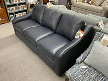 Load image into Gallery viewer, Charlie Navy Blue Leather Sofa by La-Z-Boy Furniture 610-638 LB206087