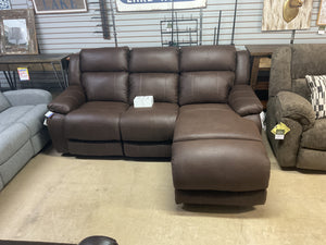 Rubix 3pc Power Sofa Chaise by HomeStretch 246-82,09,61-22 Espresso