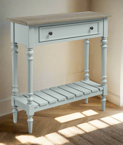 Expressions Small Console Table by Null Furniture 6618-21CBA Cottage Blue/Acorn