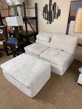 Load image into Gallery viewer, Fannin Two Armless Chairs with Ottoman by Ashley Furniture PC8430431