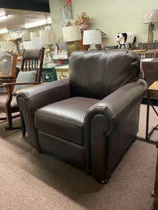 Theo Leather Chair by La-Z-Boy Furniture 237-651 LB178278 Coffee Discontinued leather & style