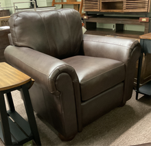 Load image into Gallery viewer, Theo Leather Chair by La-Z-Boy Furniture 237-651 LB178278 Coffee Discontinued leather &amp; style
