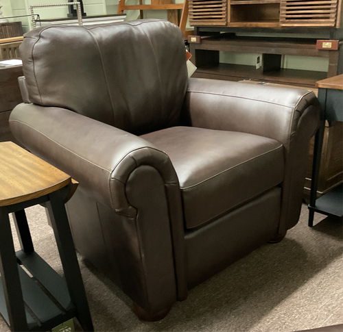 Theo Leather Chair by La-Z-Boy Furniture 237-651 LB178278 Coffee Discontinued leather & style
