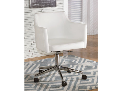 Baraga Swivel Home Office Desk Chair by Ashley Furniture H410-01A White