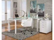 Load image into Gallery viewer, Baraga Swivel Home Office Desk Chair by Ashley Furniture H410-01A White