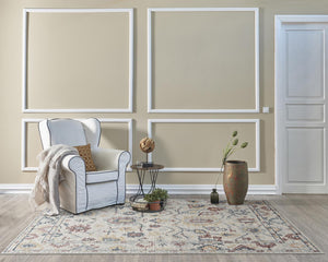 Hudson 5' x 7' Rug by KAS HUD24605X7 Ivory Medina