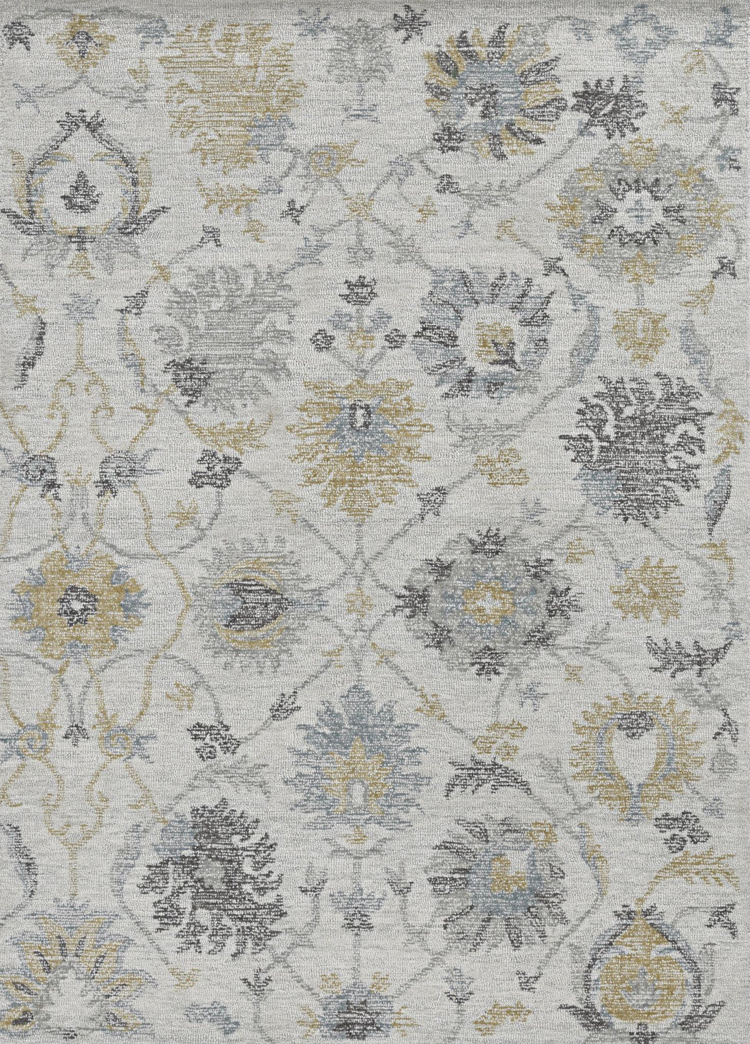 Hudson 5' x 7' Rug by KAS HUD24615X7 Ivory Chandler