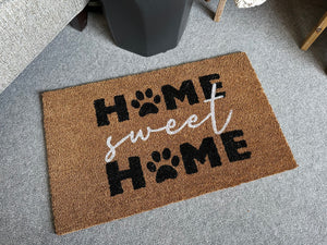 "Home Sweet Home" Paw Print Doormat by Ganz CB176083