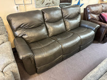 Load image into Gallery viewer, James Leather Power Reclining Sofa w/Headrest by La-Z-Boy Furniture 44U-521 LB152056 Charcoal