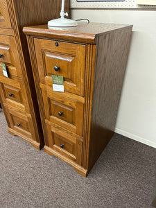 Oak Three Drawer File Cabinet by American Heartland 93003MD Medium Oak