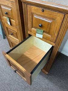 Oak Three Drawer File Cabinet by American Heartland 93003MD Medium Oak