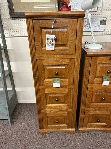 Oak Four Drawer File Cabinet by American Heartland 93004MD Medium Oak