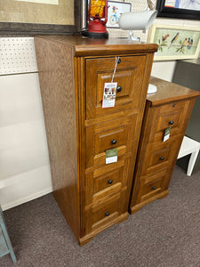 Oak Four Drawer File Cabinet by American Heartland 93004MD Medium Oak