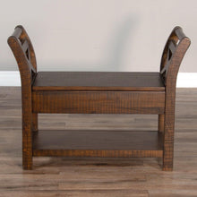 Load image into Gallery viewer, Accent Bench w/Storage by Sunny Designs 2075TL Tobacco Leaf