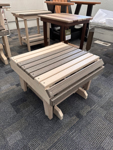 Gliding Ottoman by Nature's Best GO-CGAW-STRIPE Coastal Grey on Aspen  Wood Grain (STRIPE)