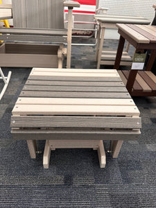 Gliding Ottoman by Nature's Best GO-CGAW-STRIPE Coastal Grey on Aspen  Wood Grain (STRIPE)