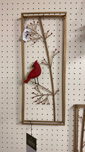 Gold Frame Cardinal in Branch Wall Decor by Ganz CX181794