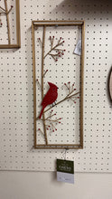 Load image into Gallery viewer, Gold Frame Cardinal in Branch Wall Decor by Ganz CX181794