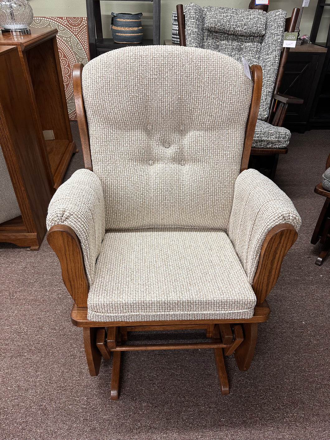 Swanback Mini Glider by D&E Workshop 071, Oak Stain, R1-163