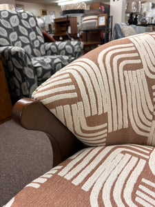 Tatiana Retro Accent Chair by Best Home Furnishings 3850DW 35014 Ginger Fabric Discontinued