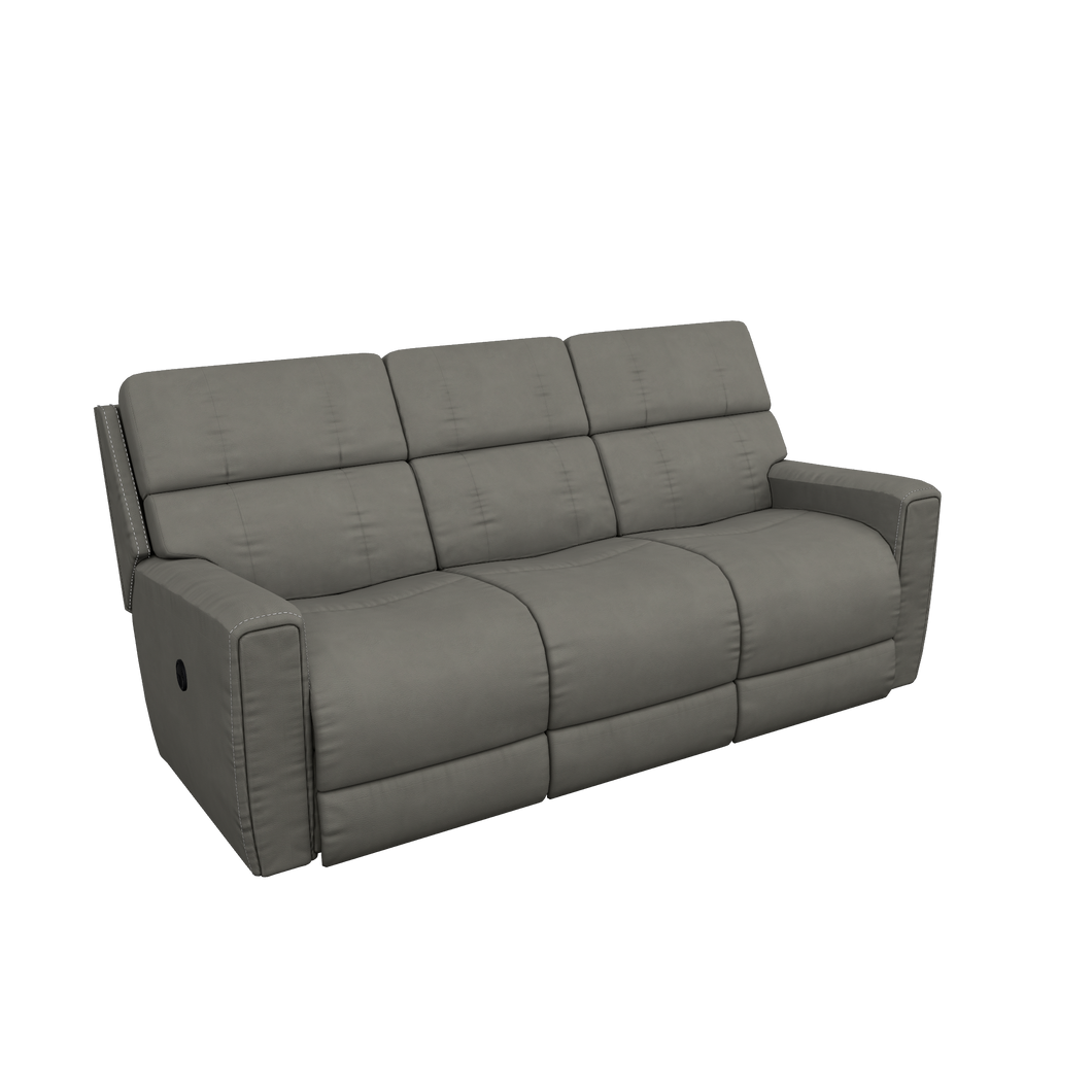 Apollo Leather Reclining Sofa by La-Z-Boy Furniture 444-757 LB193056 Blue Grey