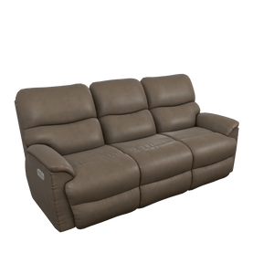 Trouper Power Reclining Sofa w/ Headrest by La-Z-Boy Furniture U44-724 E153767 Mink