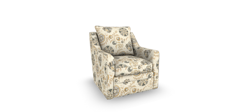 Aubrey Swivel Barrel Chair by Best Home Furnishings 2318 33033 Caviar