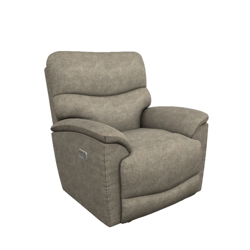 Trouper Power Rocking Recliner w/ Headrest & Lumbar by La-Z-Boy Furniture 10X-724 RW E153765 Sable