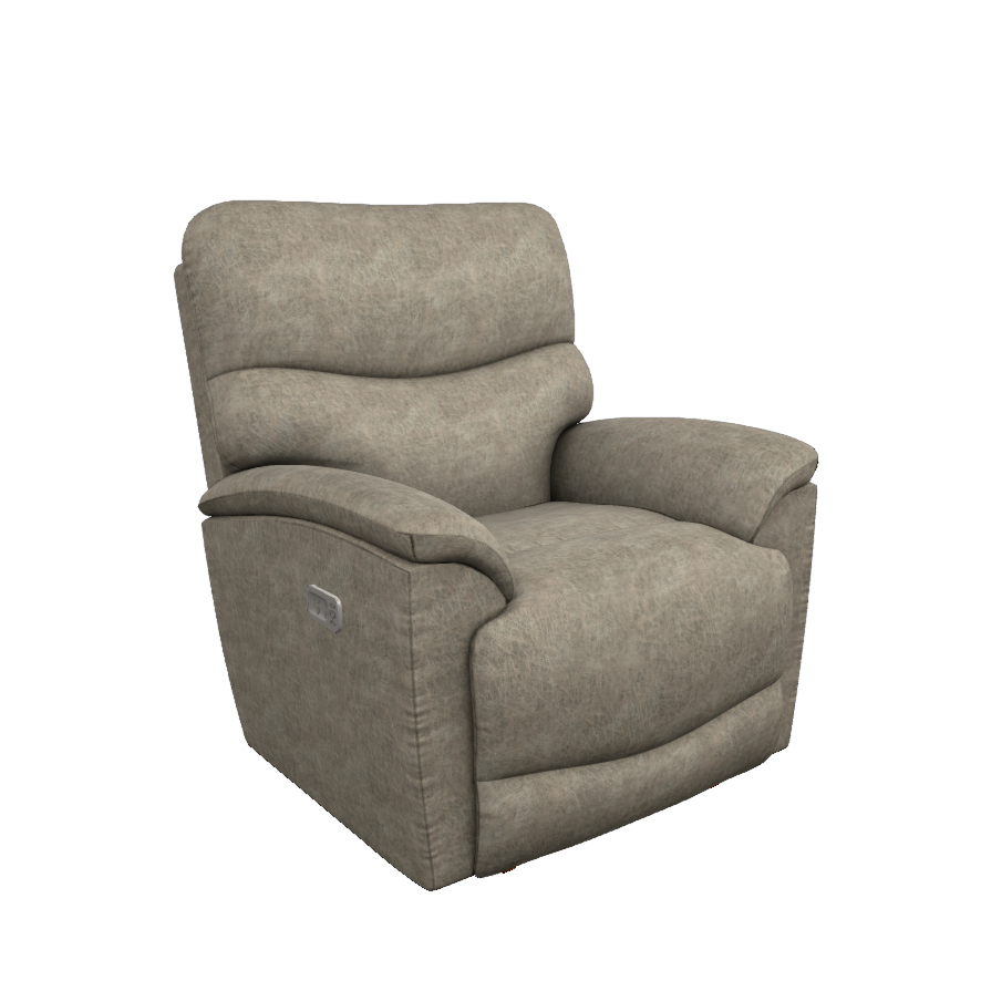 Trouper Power Rocking Recliner w/ Headrest & Lumbar by La-Z-Boy Furniture 10X-724 RW E153765 Sable