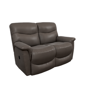 James Leather Reclining Loveseat by La-Z-Boy Furniture 448-521 LB152078 Walnut