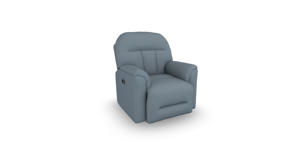 Suitably Power Rocker Recliner w/Head Tilt by Best Home Furnishings 8MZ37 18512C Denim