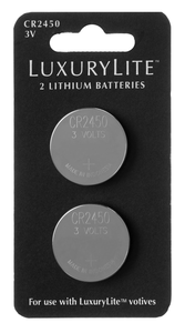 CR2450 3V Lithium Batteries (2pc set) by Ganz LLBA1018