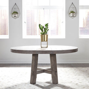 Modern Farmhouse Round Dining Table by Liberty Furniture 406-P4860, 406-T4860 Dusty Charcoal
