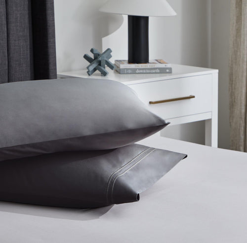 Supima® Cotton Sheets Pillowcase by Malouf Sleep MAS6QQCCPC Charcoal