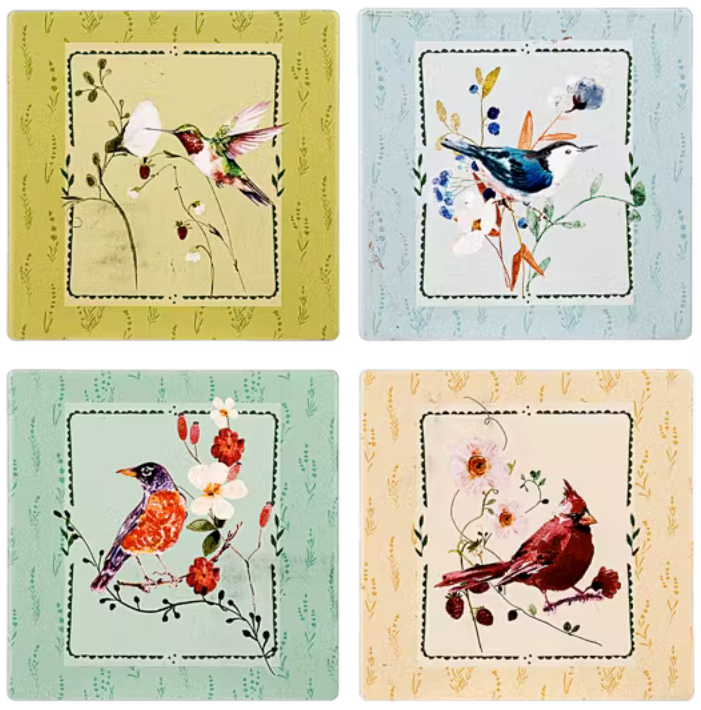 Bird Coaster (4pc set) by Ganz MG194980