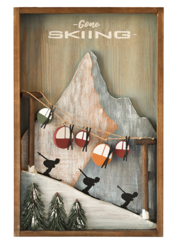 Gone Skiing Wall Decor by Ganz MX180373