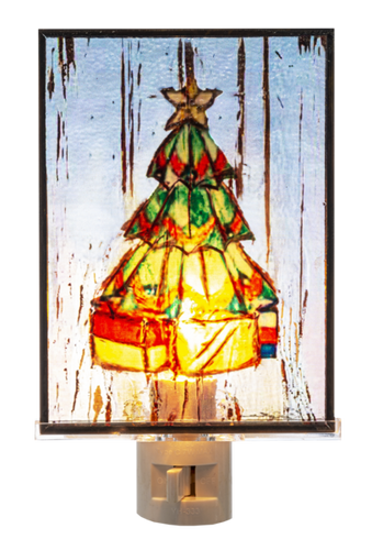 Tree Night Glass Night Light by Ganz MX184967