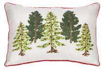 Load image into Gallery viewer, Embroidered Pine Trees Pillow by Ganz MX188893