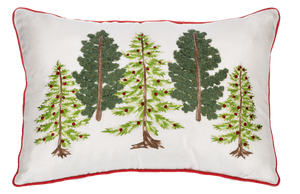 Embroidered Pine Trees Pillow by Ganz MX188893