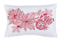 Load image into Gallery viewer, Poinsettia Pillow by Ganz MX189008