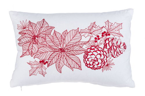 Poinsettia Pillow by Ganz MX189008