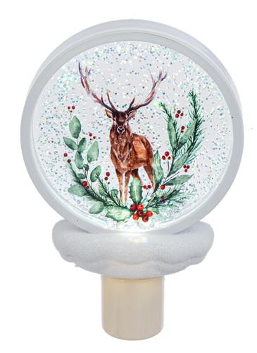 Deer Scene Shimmer LED Night Light by Ganz MX190257