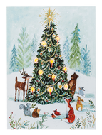 LED Light Up Winter Scene Wall Decor Canvas - Welcome Friends by Ganz MX190421