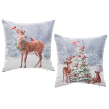 Load image into Gallery viewer, Woodland Scene Throw Pillow by Ganz MX194414