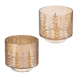 Etched Flower Tealight Holders by Ganz MX196558