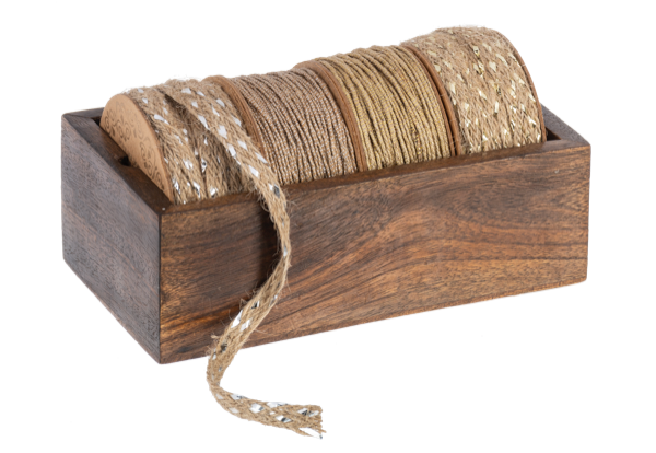 Jute Ribbon on Spool Set (4pc set) by Ganz MX196645