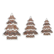 Load image into Gallery viewer, Gingerbread Tree Set (3pc set) by Ganz MX197358